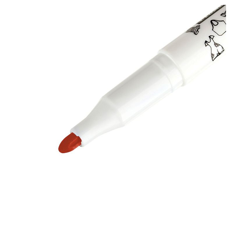 Маркер для ткани Luxor "Fabric" красный, пулевидный, 1-2мм 