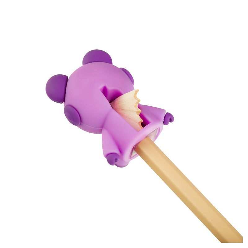Точилка пластиковая MESHU "Cute Bear", 1 отверстие, ассорти 