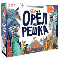 Настольная игра ГЕОДОМ "Орел или решка. Мир. Серия Чудеса планеты", картонная коробка