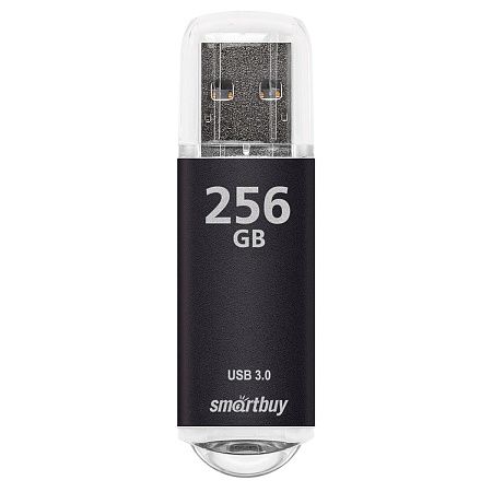Память Smart Buy "V-Cut"  256GB, USB 3.0 Flash Drive, черный (металл. корпус )