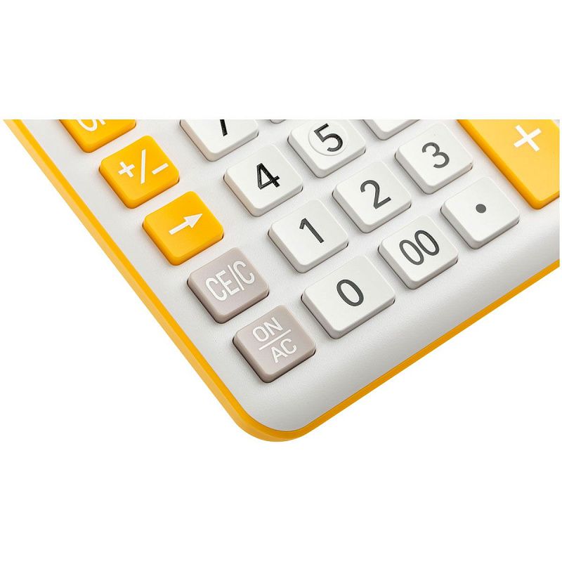 Калькулятор настольный Eleven CDC-120-WH/OR, 12 разрядов, двойное питание, 155*206*38мм, белый/оранжевый