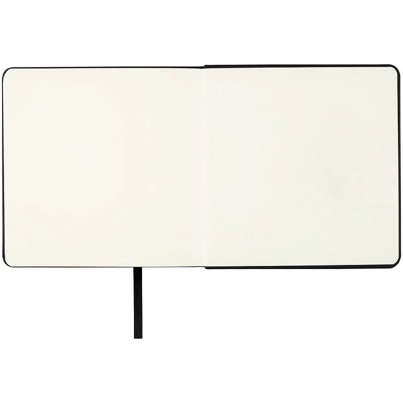 Скетчбук 80л., 150*150 Гамма "Студия", черный, твердая обложка, на резинке, слоновая кость, 140г/м2