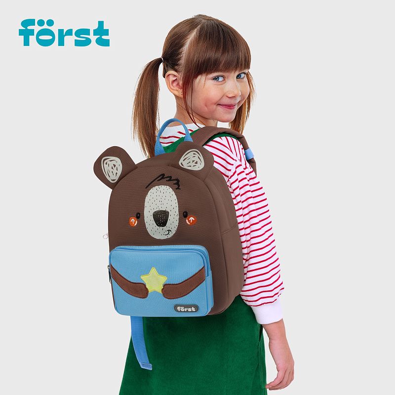 Рюкзак Först F-Kids "Teddy Dream" 30*23*13см, 1 отделение, уплотненная спинка 