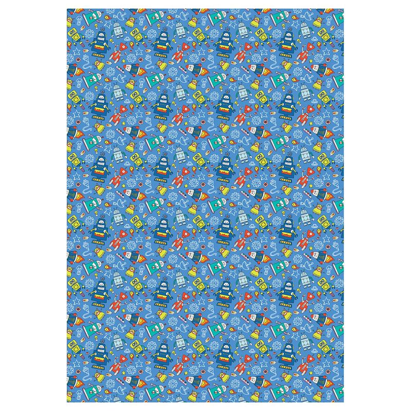 Упаковочная бумага глянц. 70*100см, MESHU "Monsters", 80 г/м2, ассорти, 3 дизайна