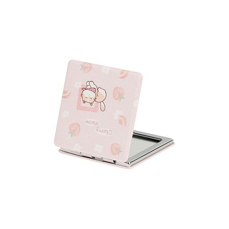 Зеркальце карманное складное MESHU "Peach meow"