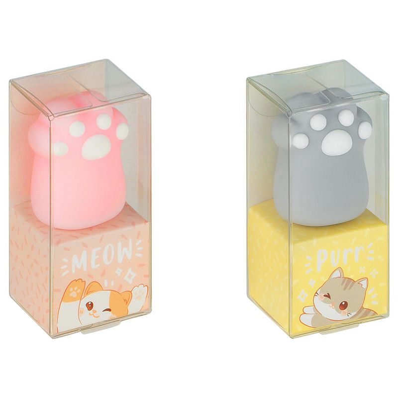 Ластик MESHU "Paw", ПВХ, 35*30*75мм