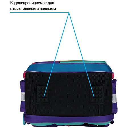 Ранец Berlingo Expert Light облегченный "Pink blocks" 38*28*15см, 3 отделения, 2 кармана, анатомическая спинка 