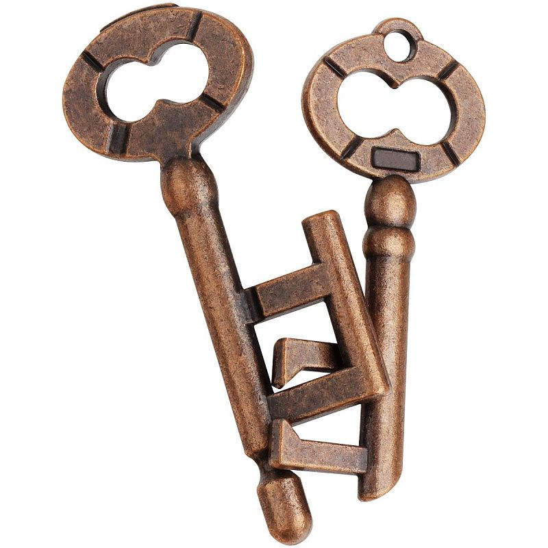 Головоломка металлическая большая ТРИ СОВЫ "Ключи", 2 уровень сложности 