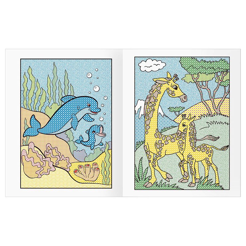 Раскраска водная 200*250 ТРИ СОВЫ "Раскрась водой. Мамы и малыши", 8стр.