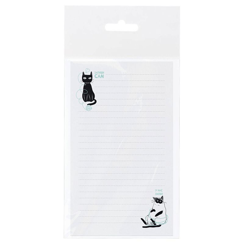 Блок для записей MESHU "Freak cats", 10*17см, 50л., на склейке