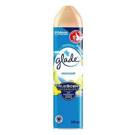 Освежитель воздуха аэрозольный 300 мл, GLADE "Морской" 