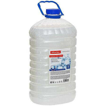 Мыло-крем жидкое OfficeClean Proffesional "Антибактериальное", ПЭТ, 5л 