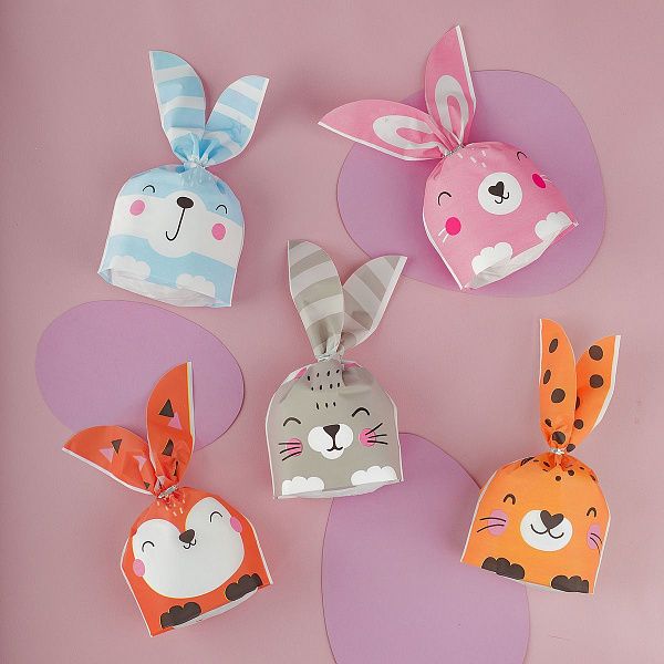 Набор подарочных пакетов 13.5*22 см, MESHU "Веселые друзья", 30 шт