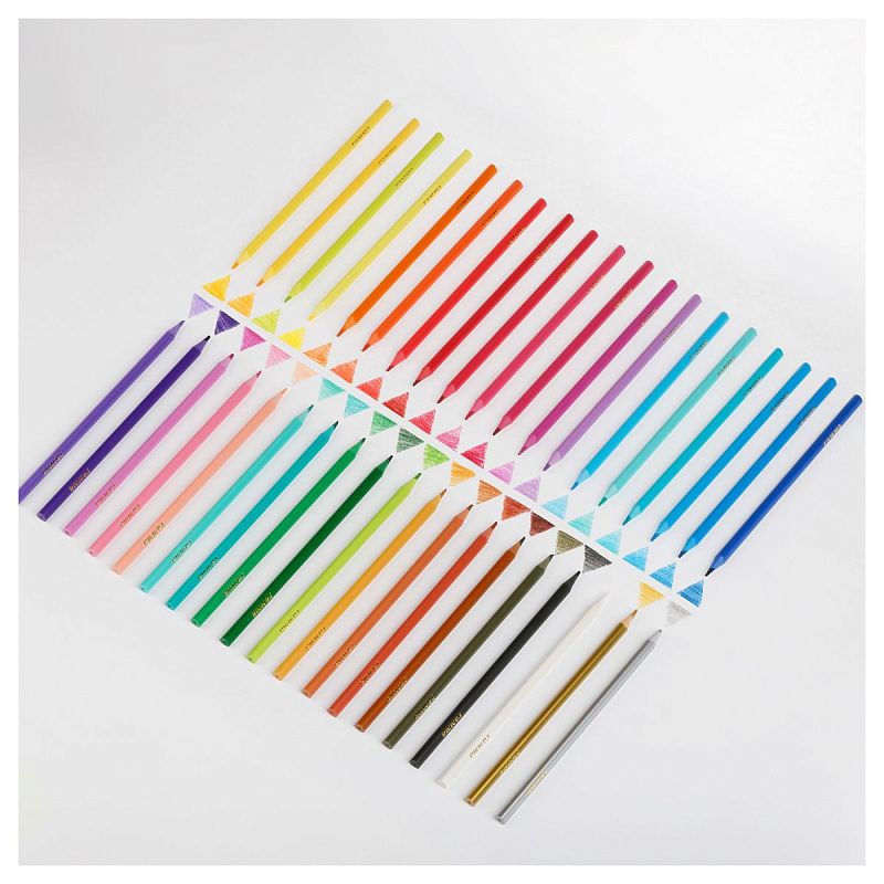 Карандаши цветные пластиковые Гамма "Мультики", 36цв.+1 золотой +1 серебряный, трехгранные, заточен, европодвес