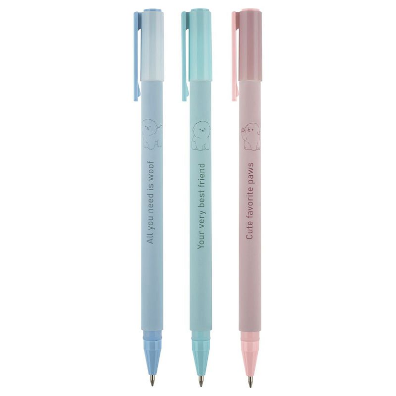 Ручка шариковая MESHU "Monochrome" синяя, 0,5мм, корпус ассорти 