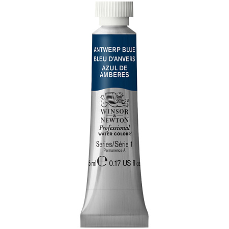 Акварель художественная Winsor&Newton "Professional", 5мл, туба, антверпен синий