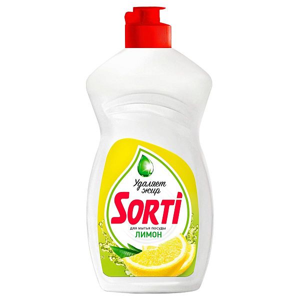 Средство для мытья посуды Sorti "Gel Active. Лимон", 400мл 