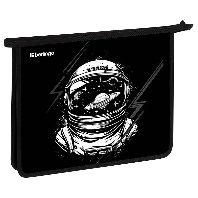 Папка для тетрадей 1 отделение, А5 Berlingo "Trailblazer", 240*205*40 мм, пластик, на молнии