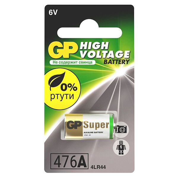 Батарейка GP 4LR44 (476AF, A544, V4034PX, PX28A) 6V алкалиновая, BC1