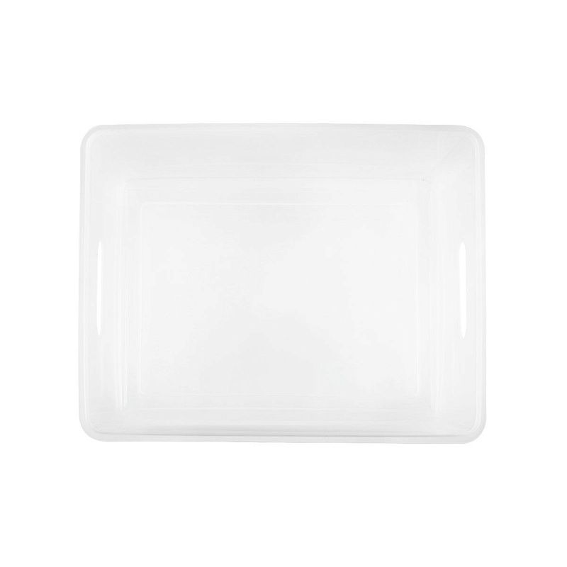 Контейнер для документов СТАММ А4, 260*330*160мм, пластик., прозрачный 