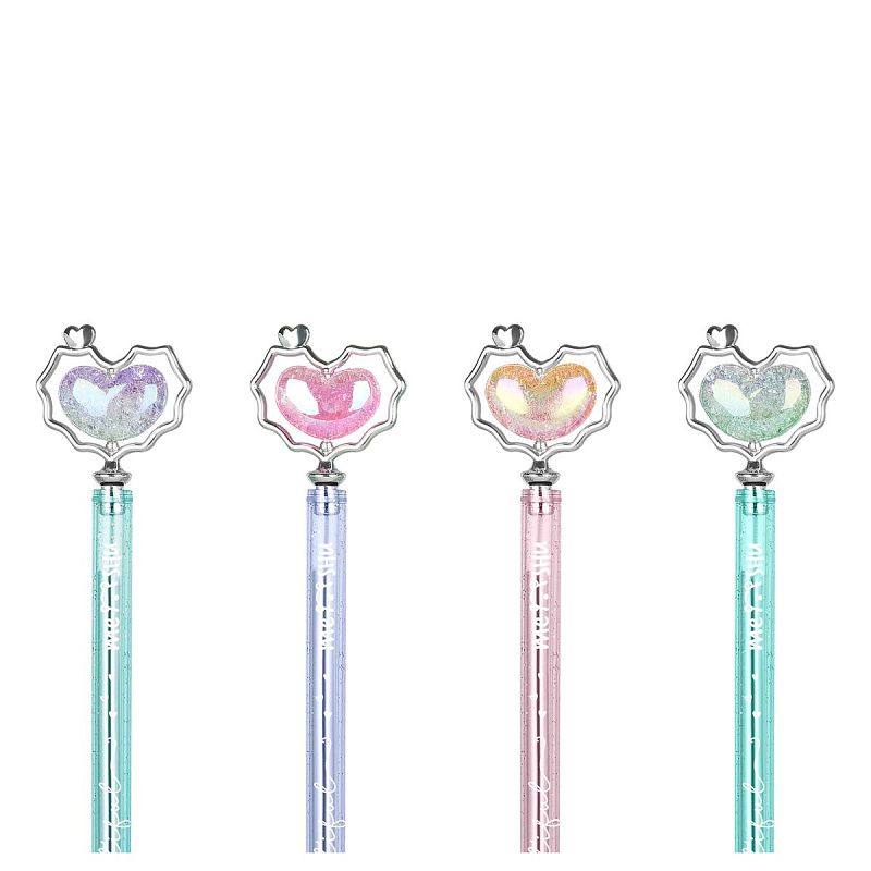 Ручка шариковая MESHU "Heart" синяя, 0,5мм, корпус ассорти 