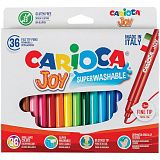 Фломастеры Carioca "Joy", 30цв., 36шт., смываемые, картон, европодвес