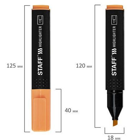 Набор текстовыделителей STAFF "Basic Budget HL-02P", 6 ЦВЕТОВ, ПАСТЕЛЬ, линия письма 1-5 мм, 152297 