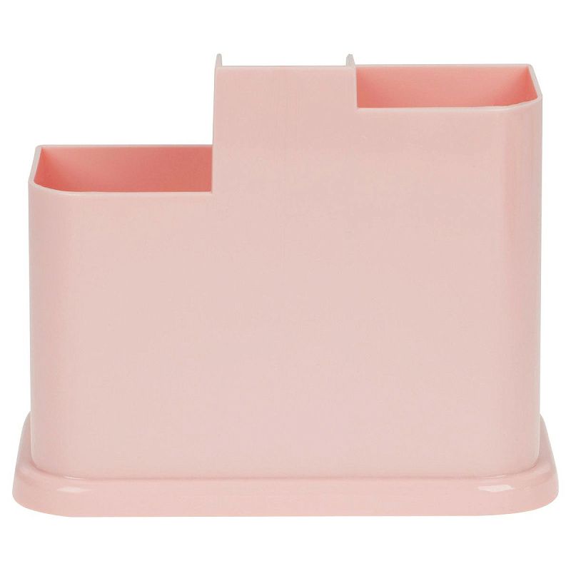 Настольная подставка СТАММ "Авангард", пластиковая, розовая