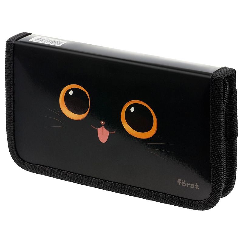 Пенал 1 отделение, 190*110 Först" Eyes in the dark" (Глаза в темноте), ламинированный картон 