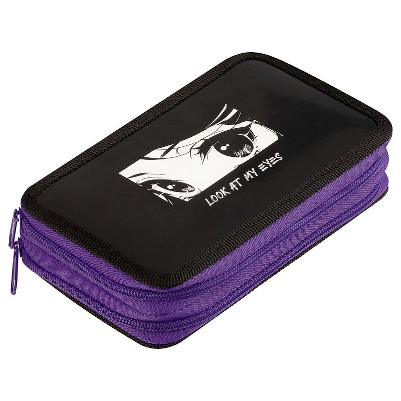 Пенал 2 отделения, 190*110 ArtSpace "Anime eyes", ламинированный картон 