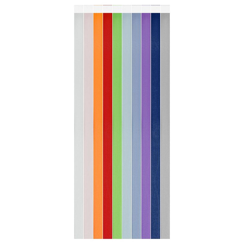 Набор закладок для книг формата А4 (ляссе с клеевым краем), ArtSpace "Радуга" (16 широких лент) 