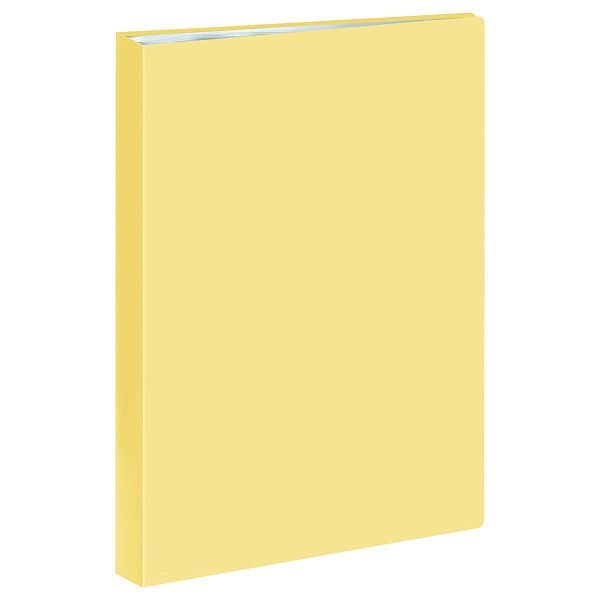 Папка с 60 вкладышами СТАММ А4, 21мм, 500мкм, пластик, пастель, желтая