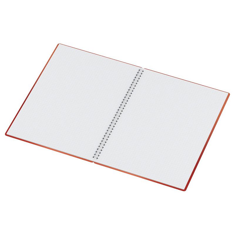 Тетрадь 80л., А4, клетка, на гребне BG "Сияние", пластиковая обложка, оранжевый