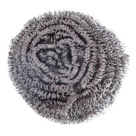 Губка для посуды OfficeClean, большая, металлическая, спиральная, 1шт., 8*7см (50г)