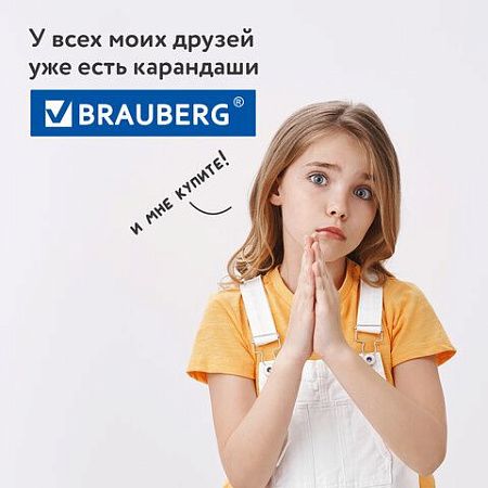 Карандаши цветные акварельные BRAUBERG PREMIUM AQUARELLE, 24 цвета, грифель мягкий 4 мм, 181673
