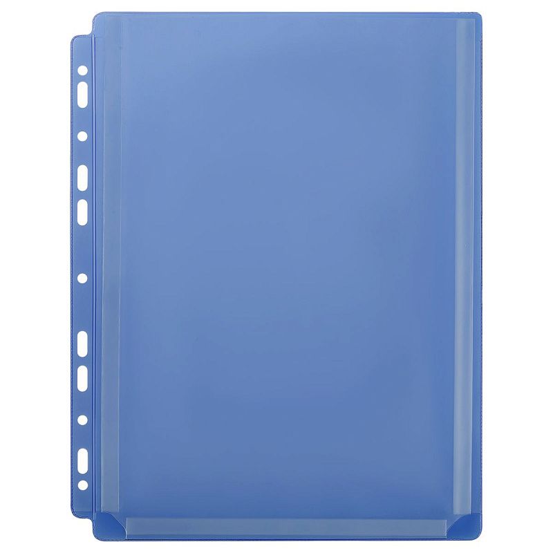 Папка-вкладыш с перфорацией OfficeSpace А4, ПВХ, 180мкм, расширяющаяся до 250л., цветная, ассорти 