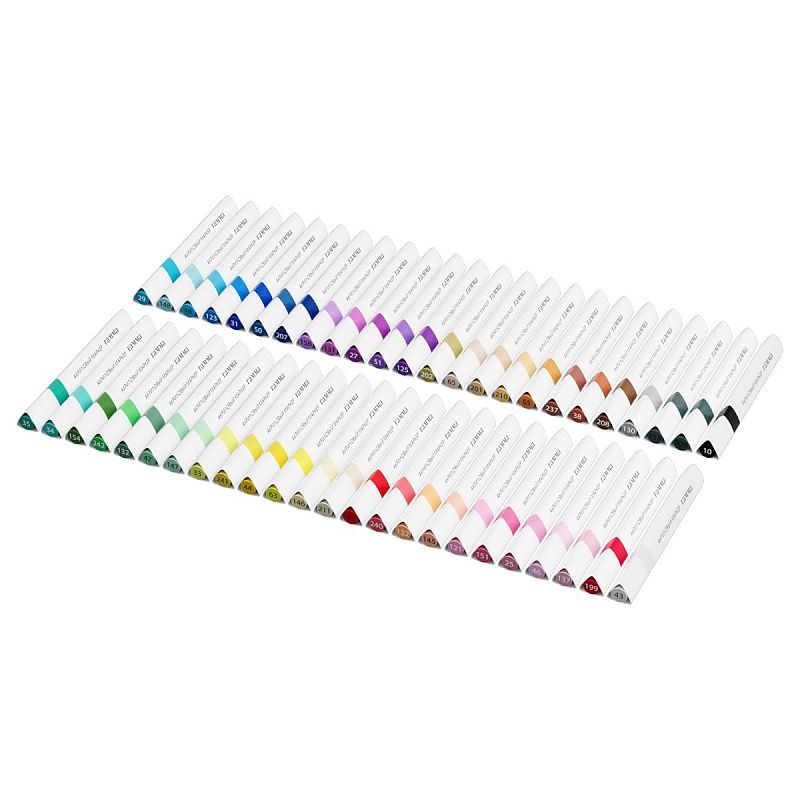 Маркеры акриловые Гамма "Классические", 48 цв., трехгран., пластик.бокс