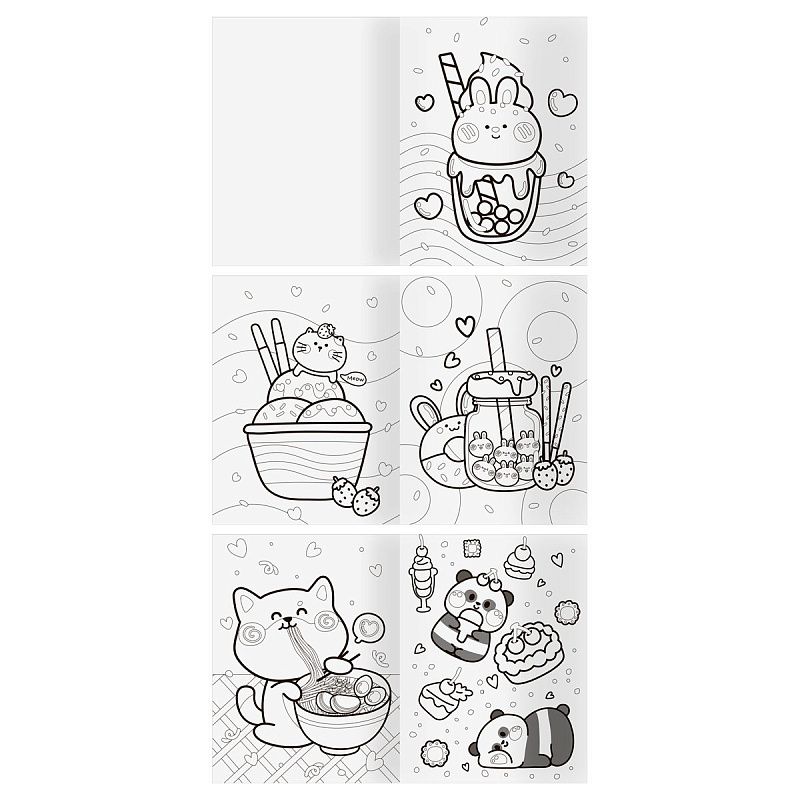 Раскраска  А4,  8 стр. ТРИ СОВЫ "Раскраски для девочек"