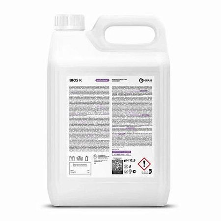 Средство моющее 5,6 кг GRASS BIOS K для промышленного оборудования, щелочное, концентрат, 125196 
