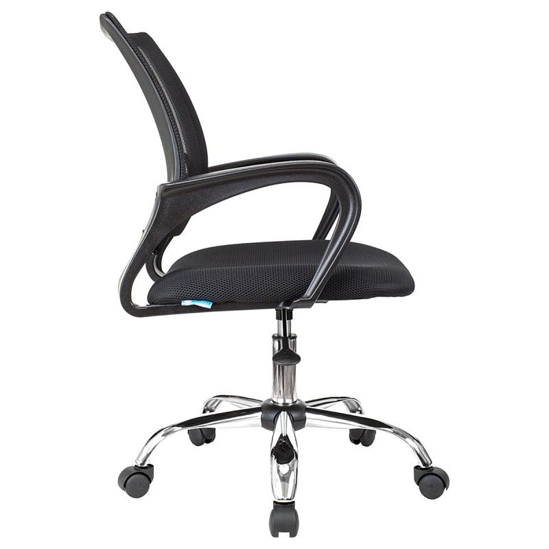 Кресло оператора Helmi HL-M95 R (695) "Airy", СН, спинка сетка черная/сиденье ткань TW черная, пиастра