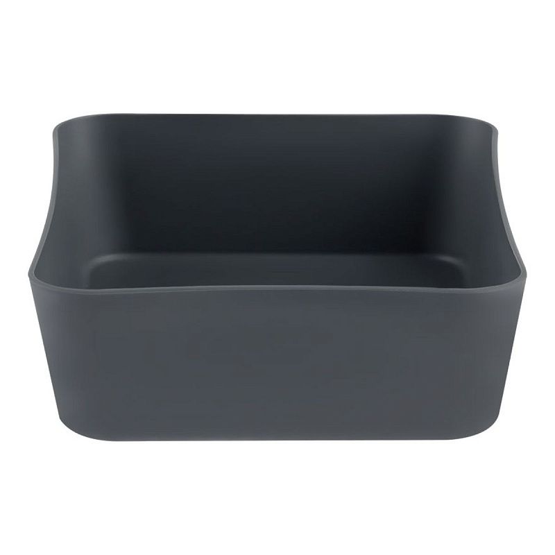 Лоток для канцелярских принадлежностей СТАММ, 13*17.8*4,4см, полипропилен, серый