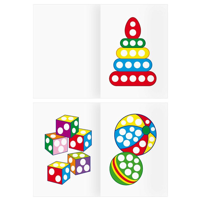 Раскраска пальчиковая А5, 8 стр., ТРИ СОВЫ "Рисуем пальчиками. Выпуск 2"