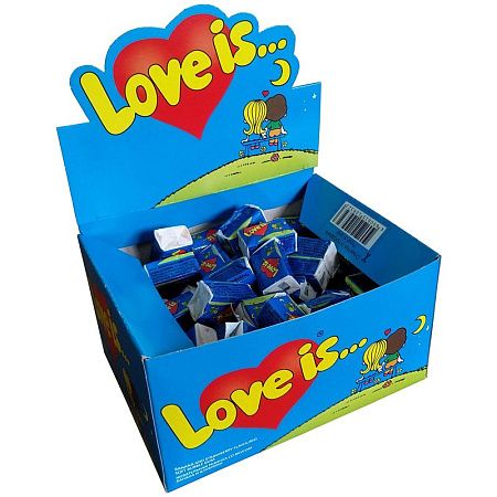 Жевательная резинка  Love is..., банан-клубника