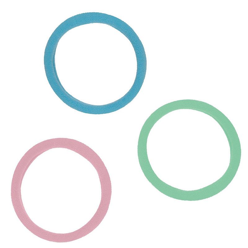 Резинки для волос MESHU "Essence", пастельные ассорти, 6шт., европодвес