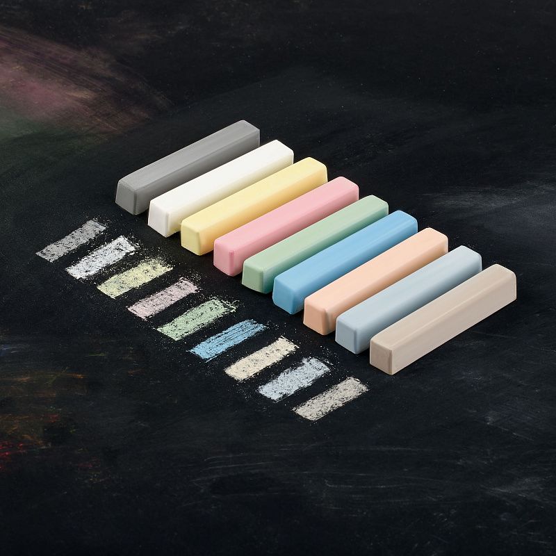 Мелки цветные Мульти-Пульти "Чебурашка", 9цв., картонная коробка, европодвес 