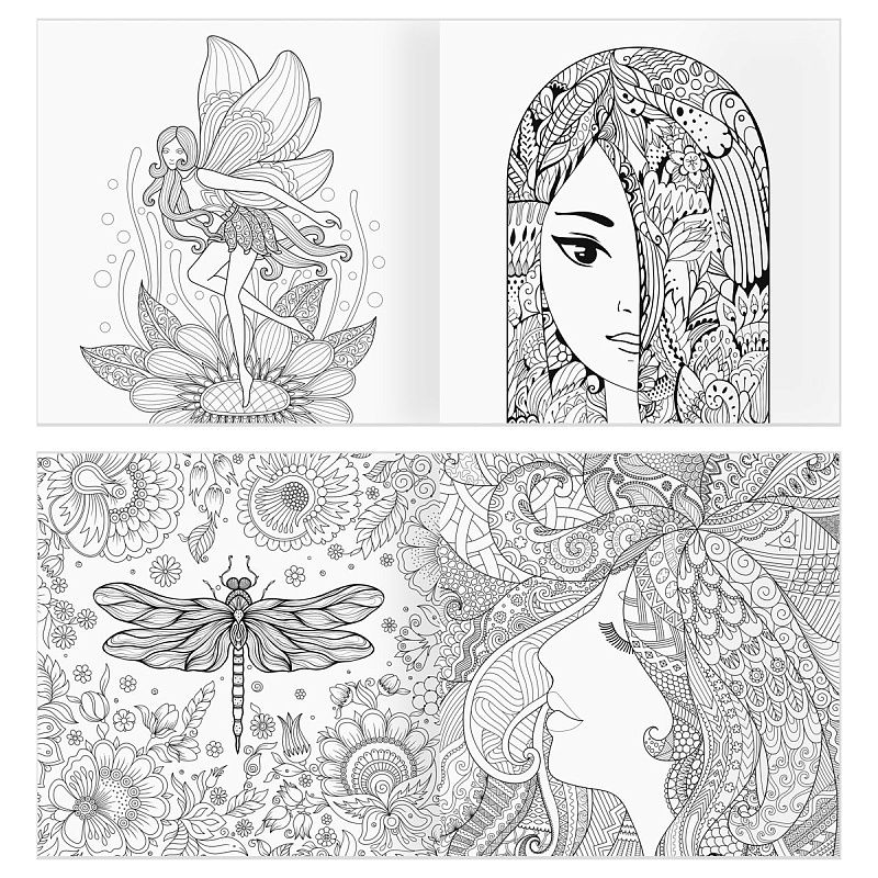 Раскраска для взрослых 228*228, 64 стр., ТРИ СОВЫ "Антистресс-терапия. Удивительный мир", склейка