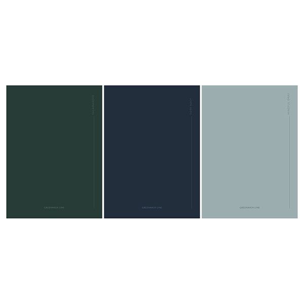 Тетрадь 80л., А4, клетка GreenwichLine "Solid colors", матовая ламинация, 70г/м2