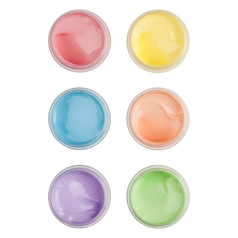 Краски акриловые декоративные Гамма "Хобби", 06 цветов, 20мл, картон. упаковка, пастельные цвета