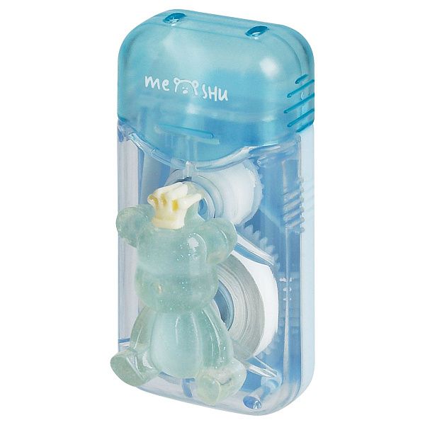 Корректирующая лента MESHU "Bear queen", 6мм*5м, блистер, европодвес, голубой