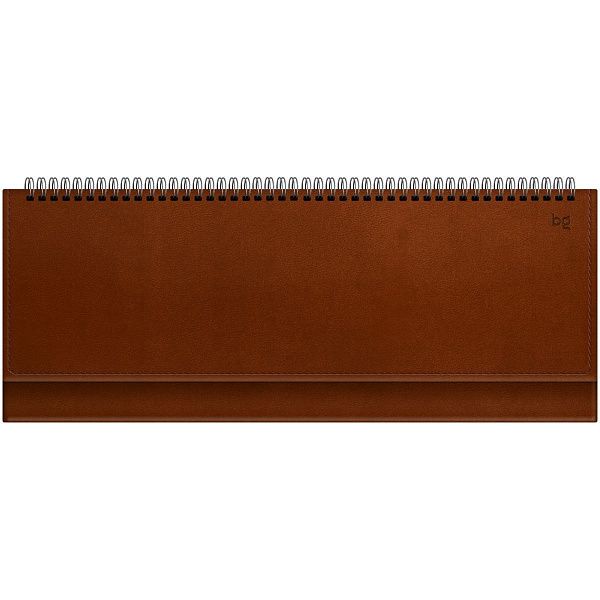 Планинг недатированный, 56л., 330*130мм, кожзам, BG "Winner. Brown", коричневый